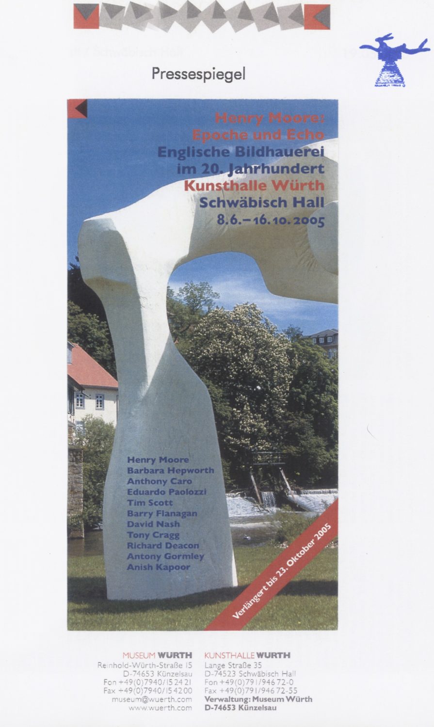 ‘Henry Moore Epoche und Echo’ (June – October 2005)